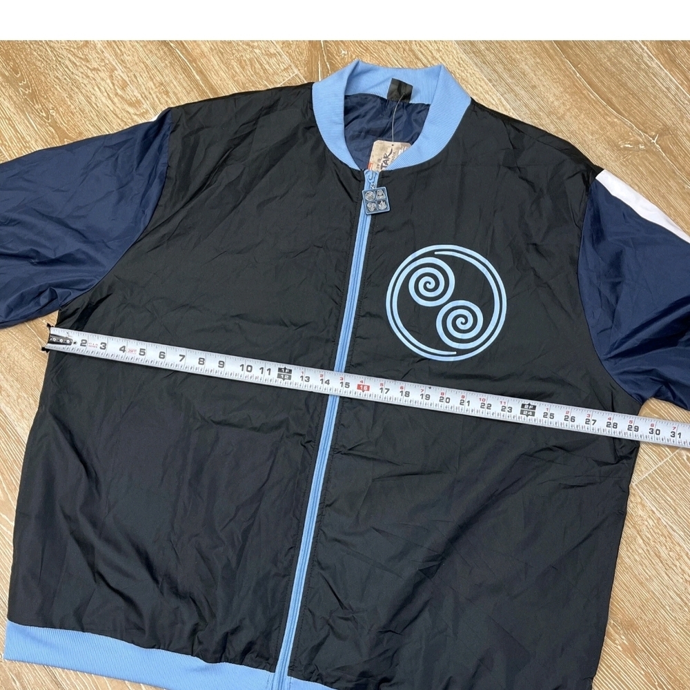 Black and Blue Bomber Jacket